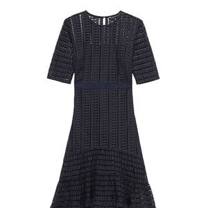 Banana Republic eyelet ruffle maxi dress